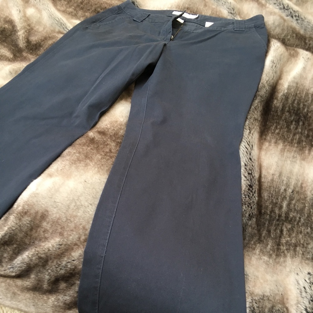 J.Crew Women’s Navy wide leg Chinos (size 16)